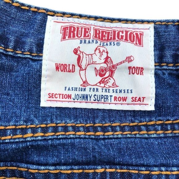 True Religion Jeans Size 36 JOHNNY SUPER T Blue - Picture 7 of 7